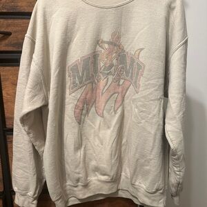 Men's Beige Sweater Miami Heat
